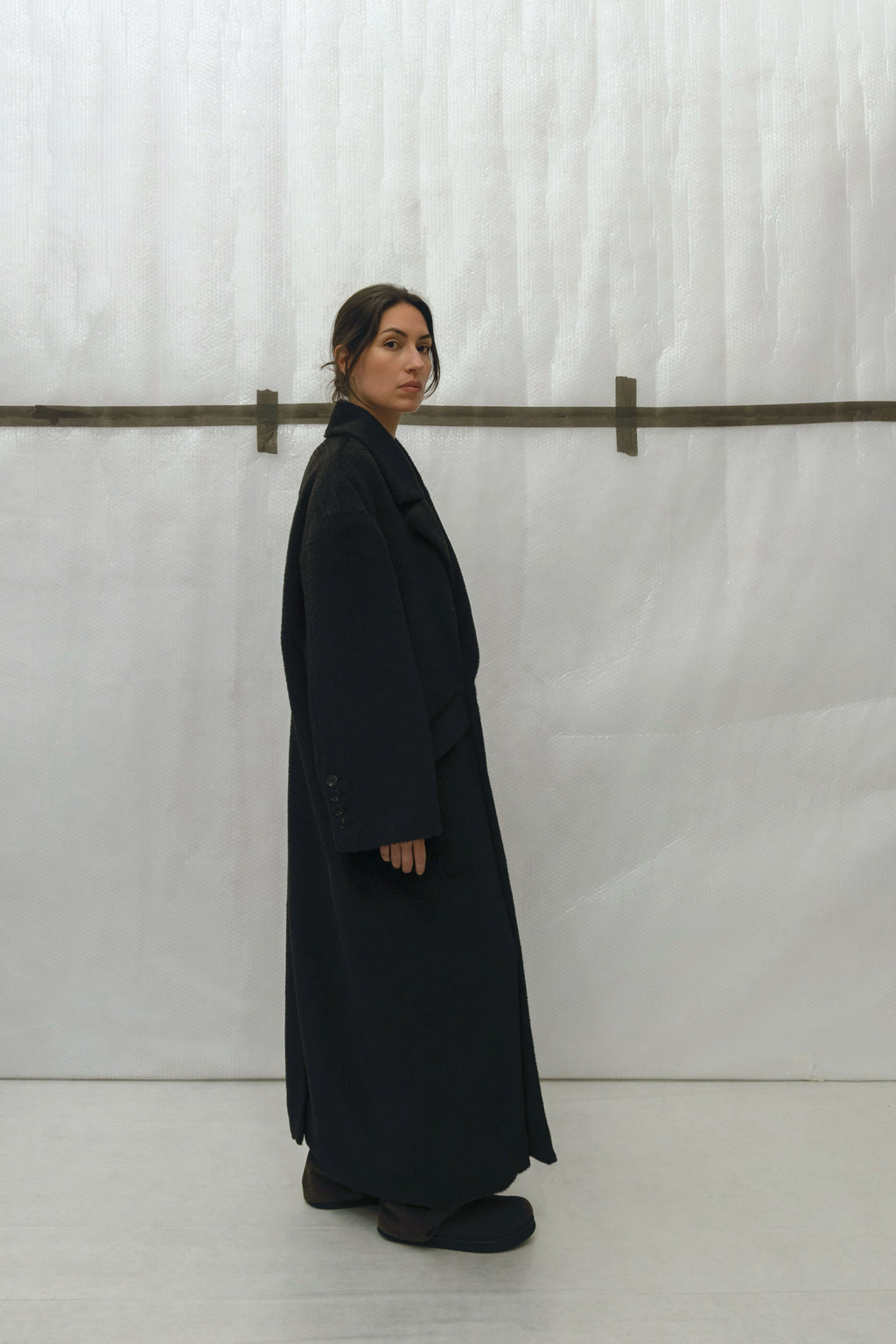 Double-Breasted Oversized Coat