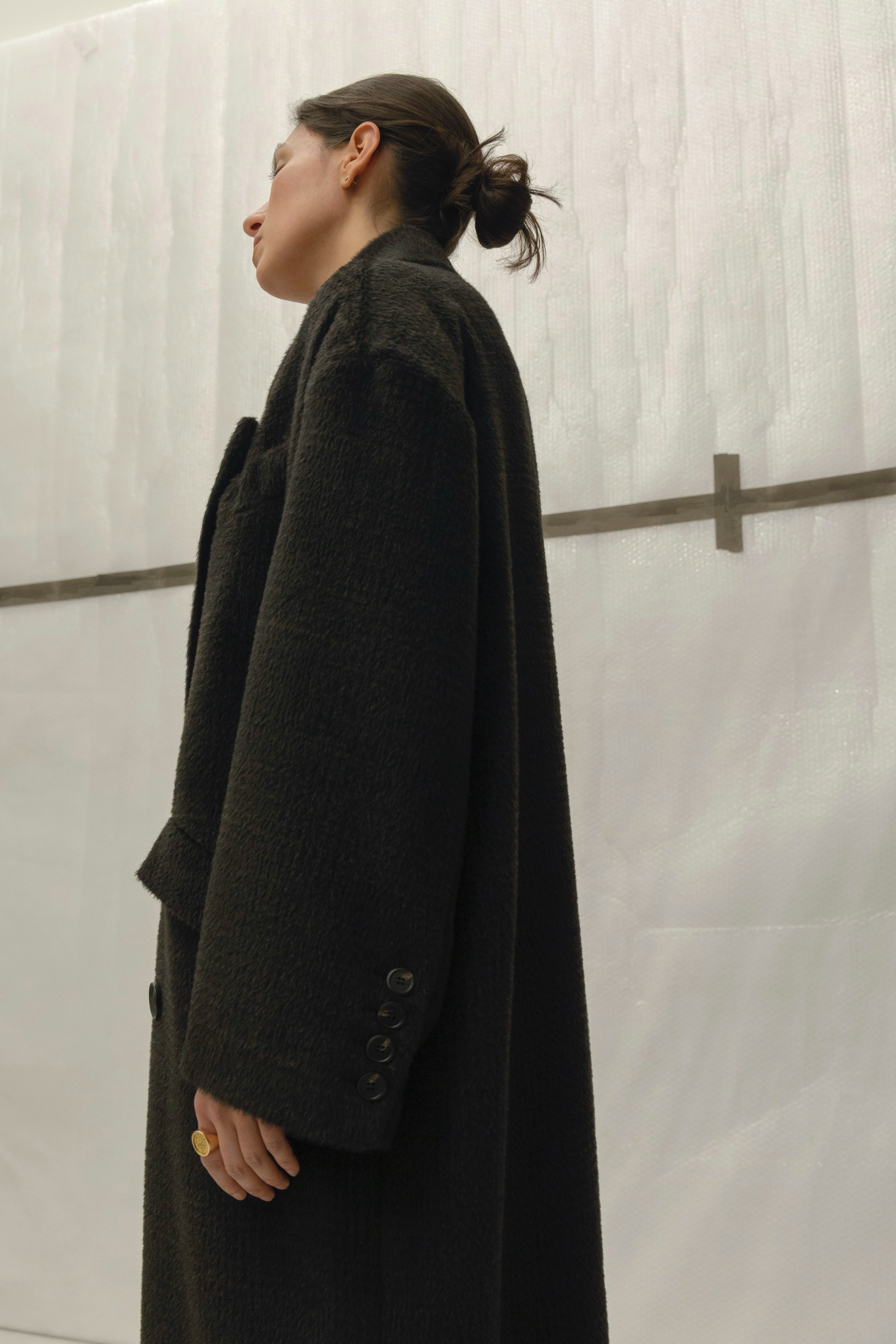 Double-Breasted Oversized Coat