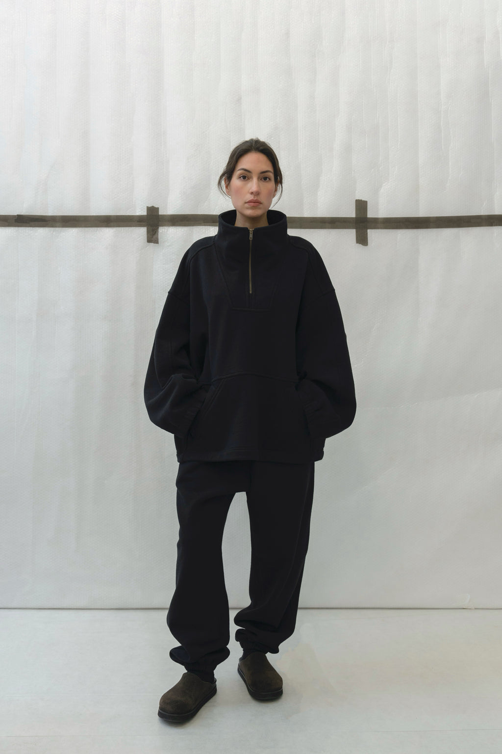 Oversized Fleece Sweat Jacket