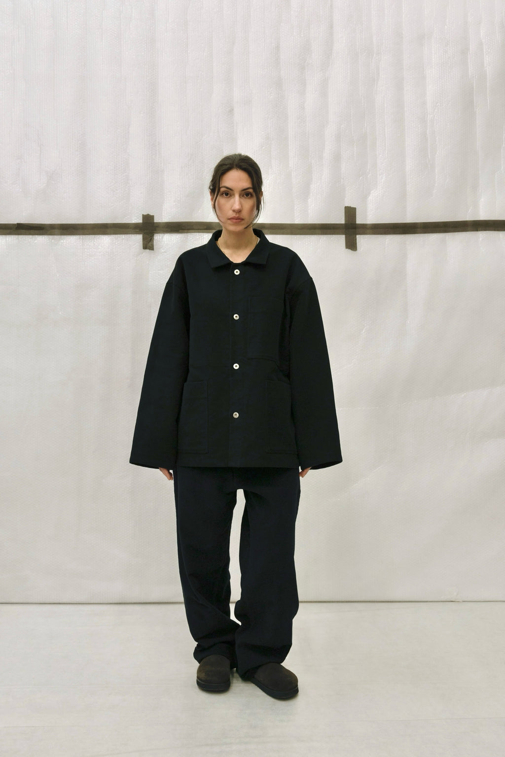 Oversized Work Jacket in Heavy Moleskin