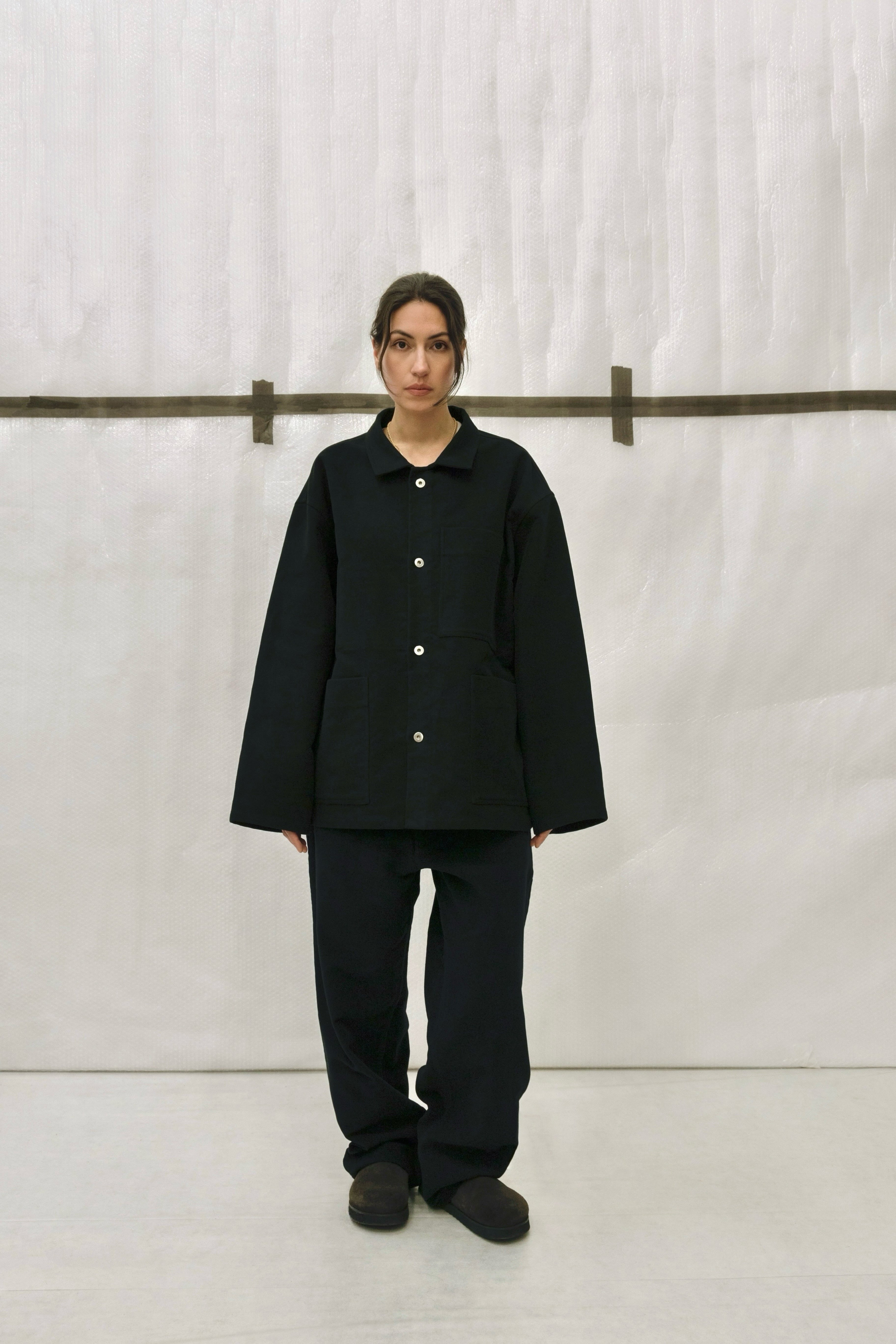 Oversized Work Jacket in Heavy Moleskin