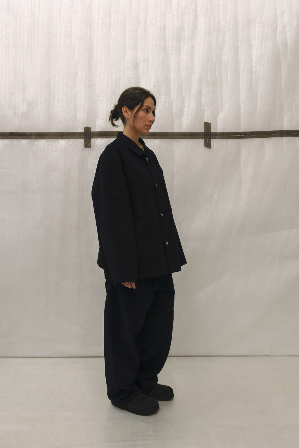 Oversized Work Jacket in Heavy Moleskin