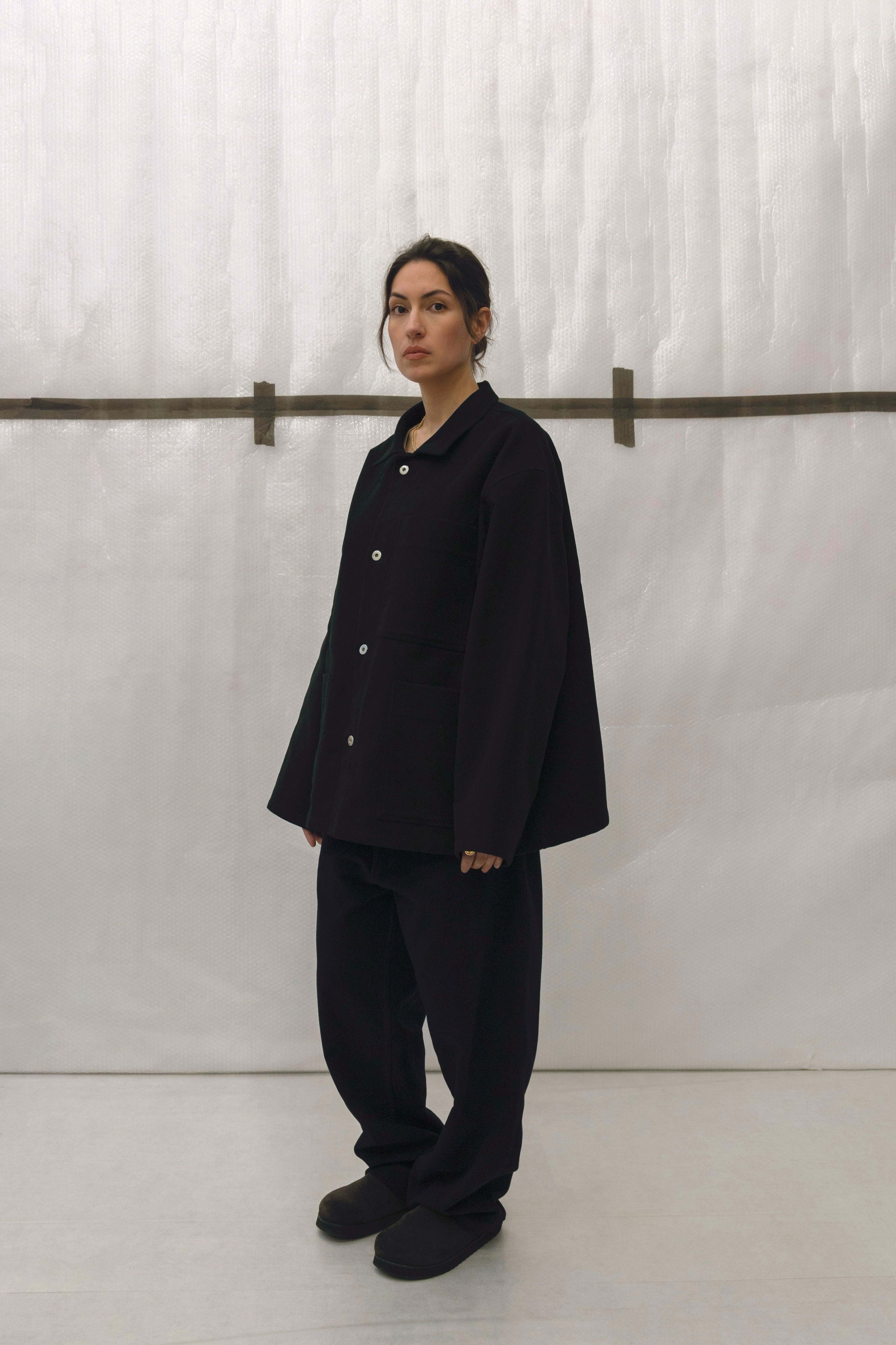 Oversized Work Jacket in Heavy Moleskin