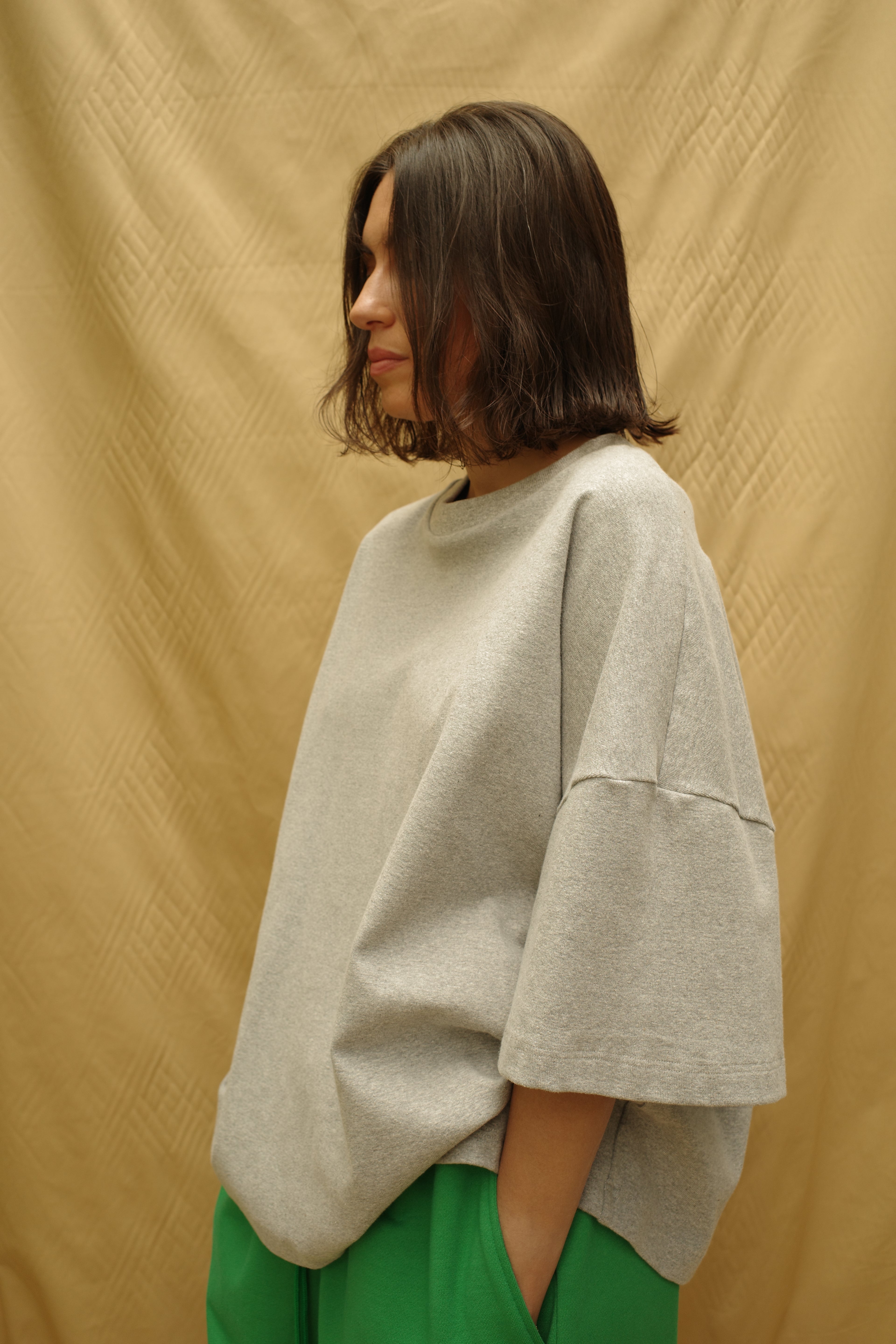 Heavy Rib Short Sleeves sweater