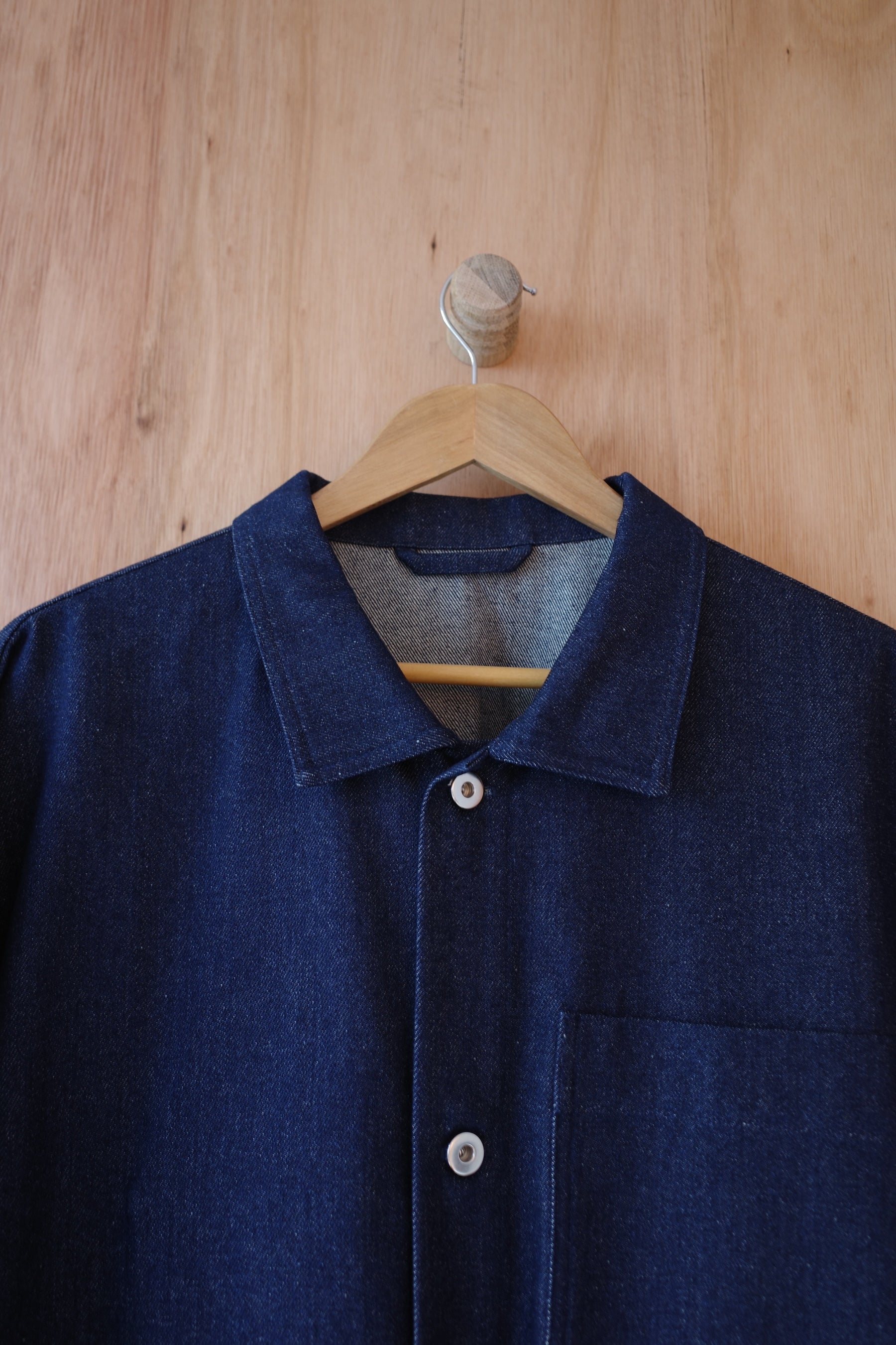 Oversized Work Coat in Denim