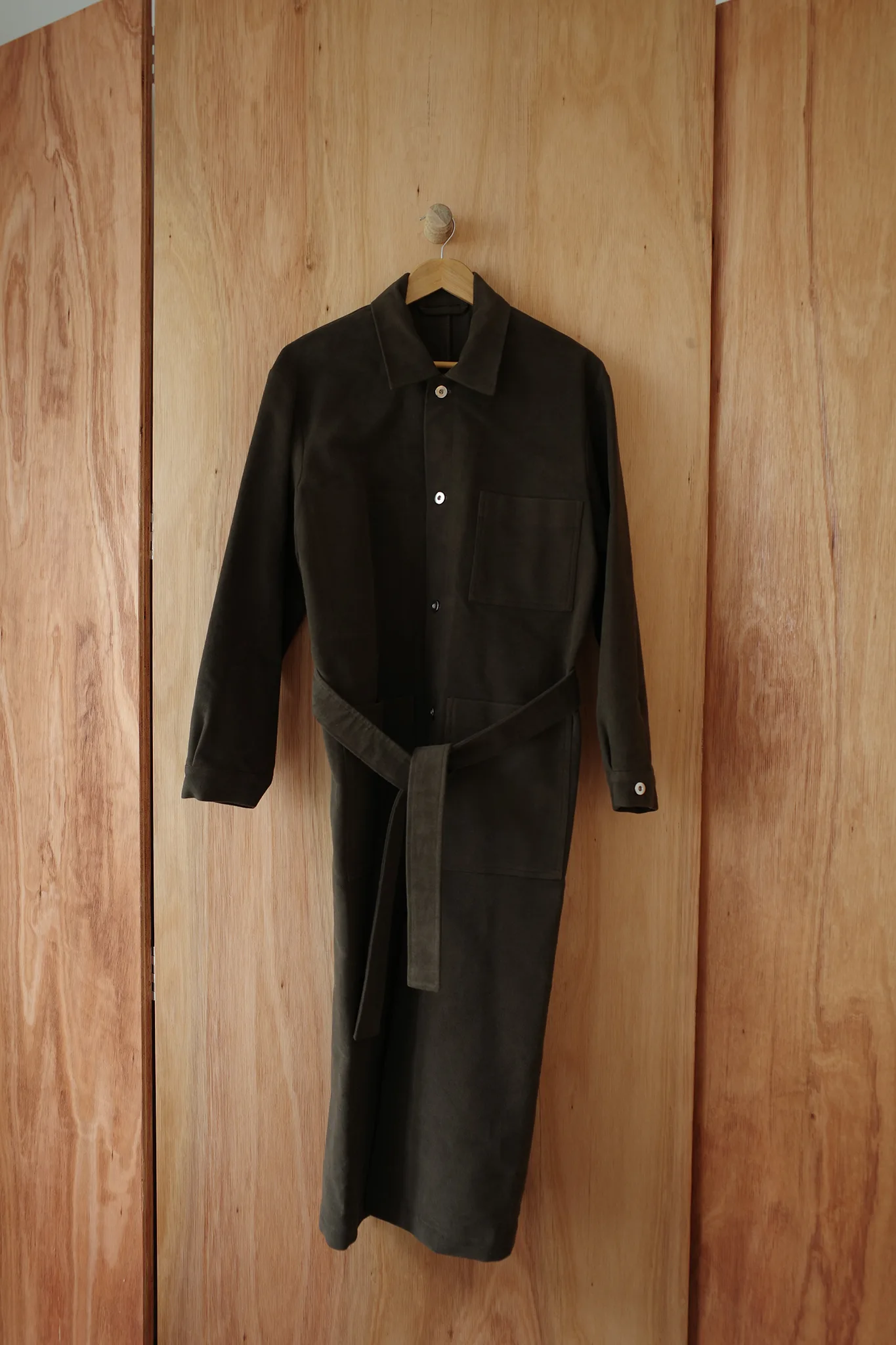 Coat N°1 - Moleskin Belted Coat