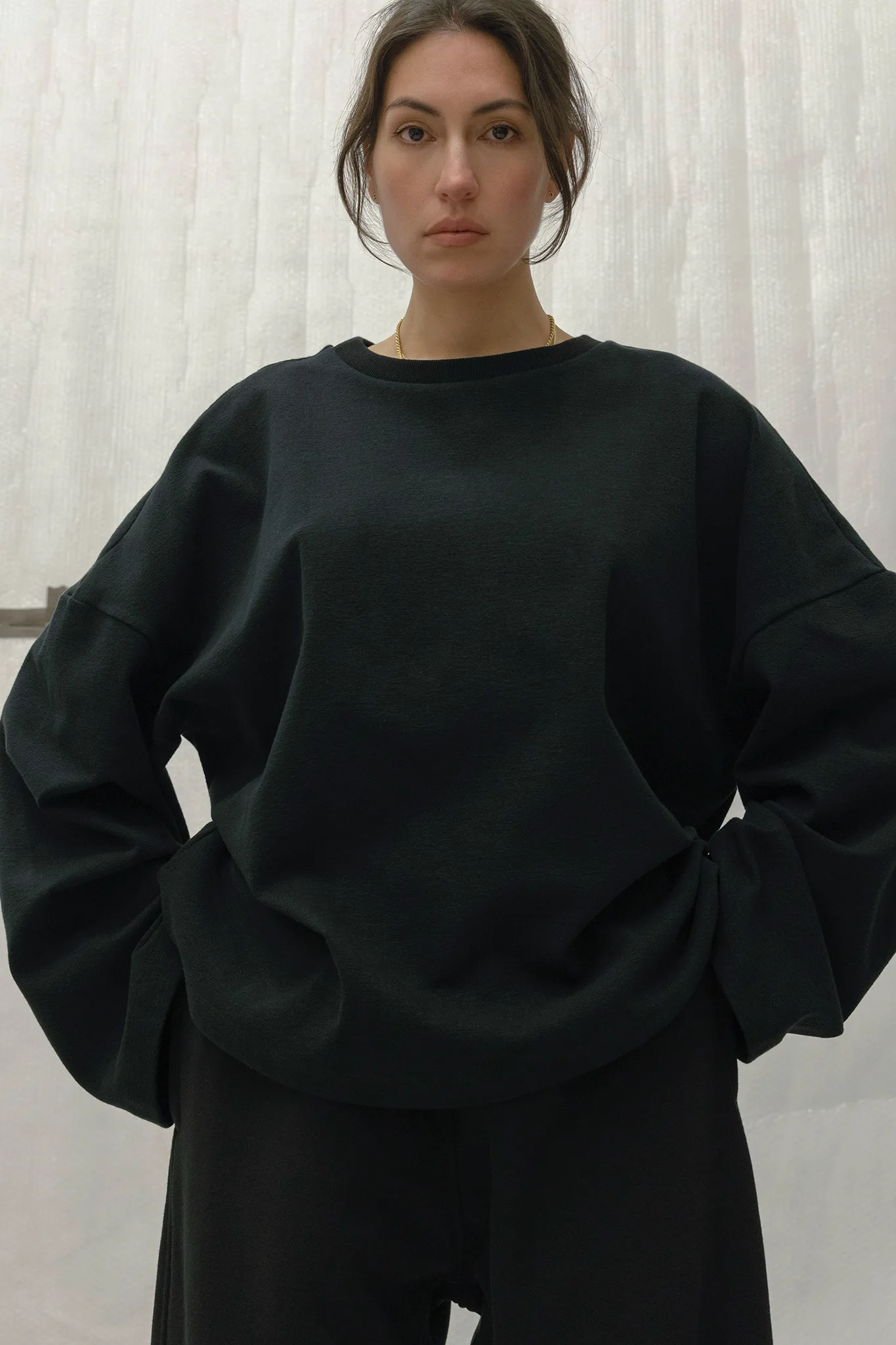 FW25 - Long sleeves rib sweatshirt