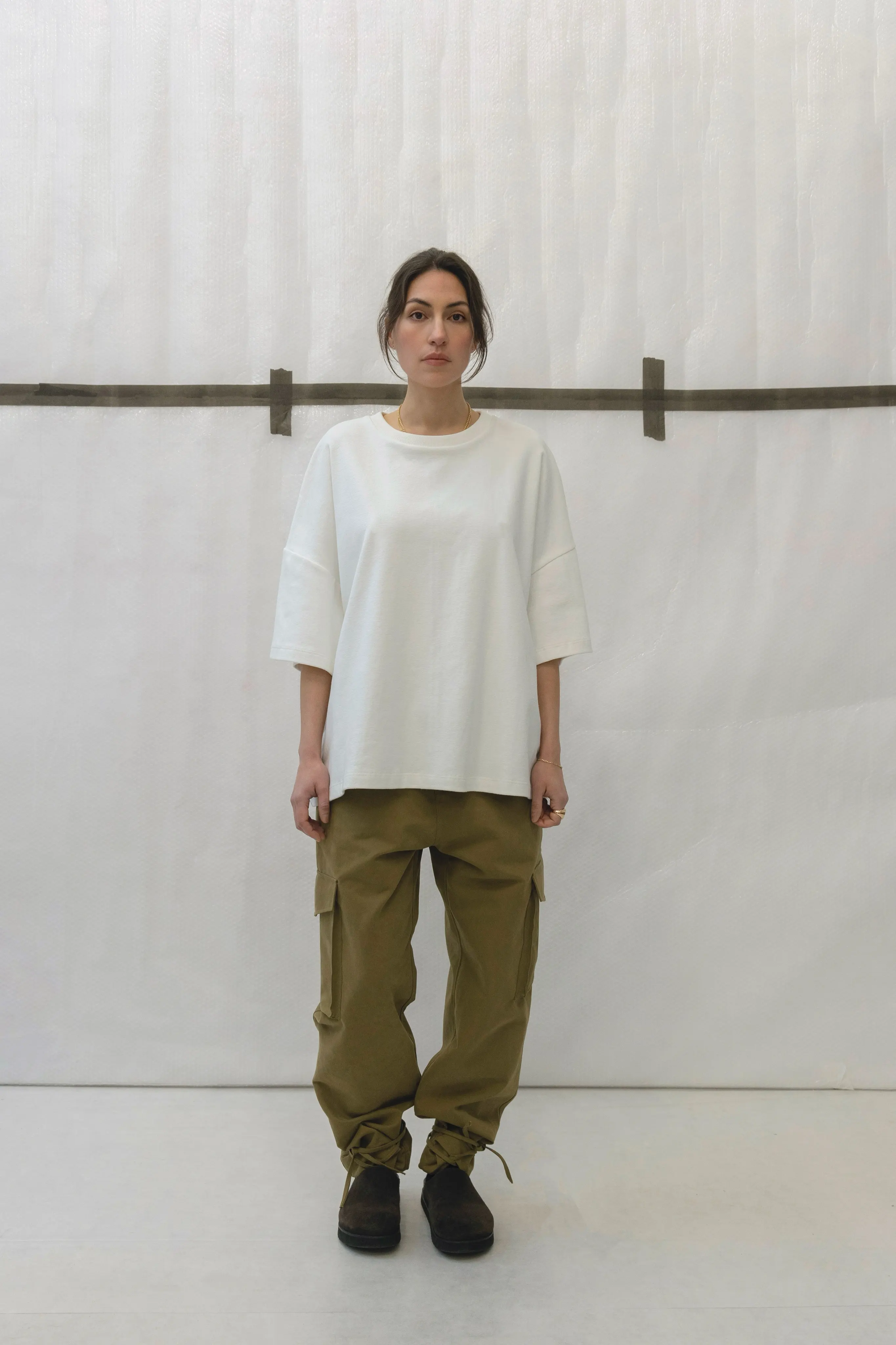 FW25 - Short sleeves rib sweatshirt